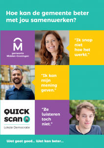 Gemeente Midden-Groningen: Quick Scan Lokale Democratie flyer