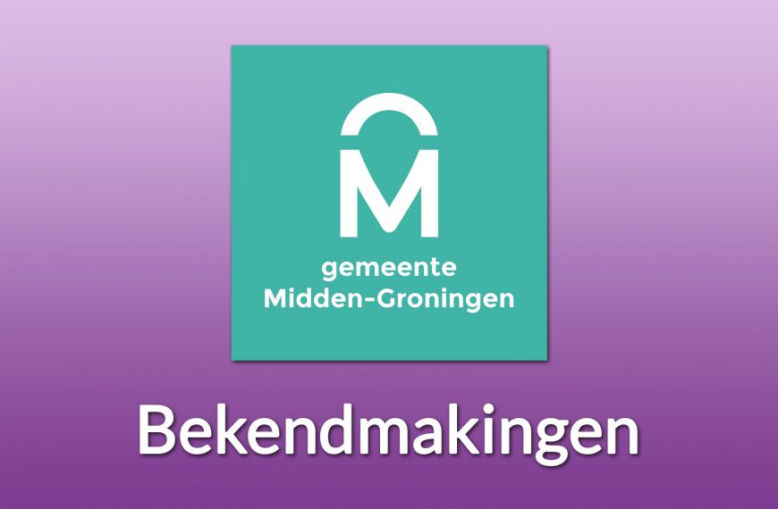Bekendmakingen gemeente Midden-Groningen ook online te vinden