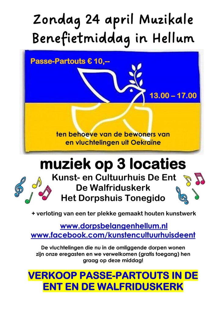 Muziekale benefietmiddag Oekraïne (Nederlandse versie)