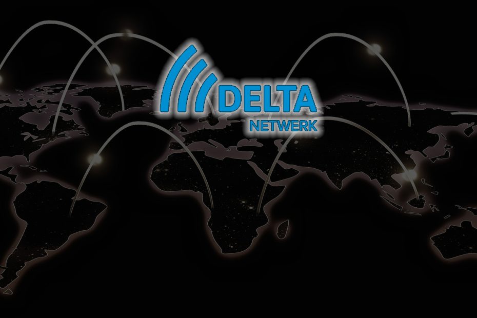 Wereldwijd netwerk + Delta Netwerk logo