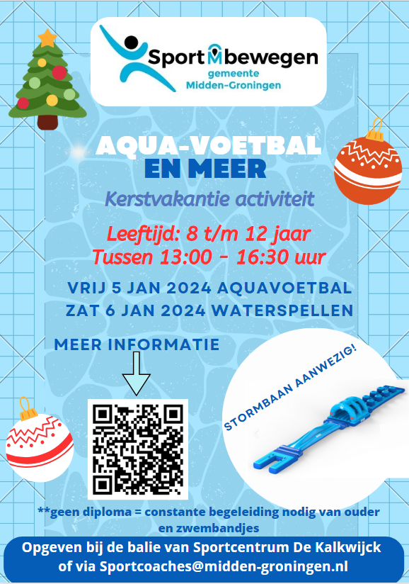 Gemeente Midden-Groningen Aqua-voetbal en waterspellen