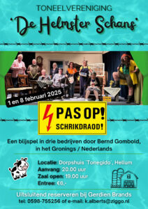 Toneeluitvoering De Helmster Schans - Pas op! Schrikdroad! - Flyer
