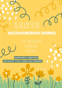 Vrijdagmiddagborrel: Lente - Flyer