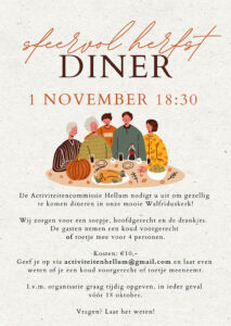 Herfstdiner 2025 - Flyer