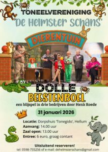 De Helmster Schans: Dolle beestenboel - Flyer middagvoorstelling