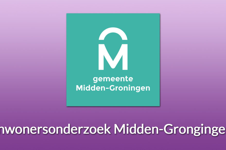 Inwonersonderzoek Midden-Groningen - najaar 2026