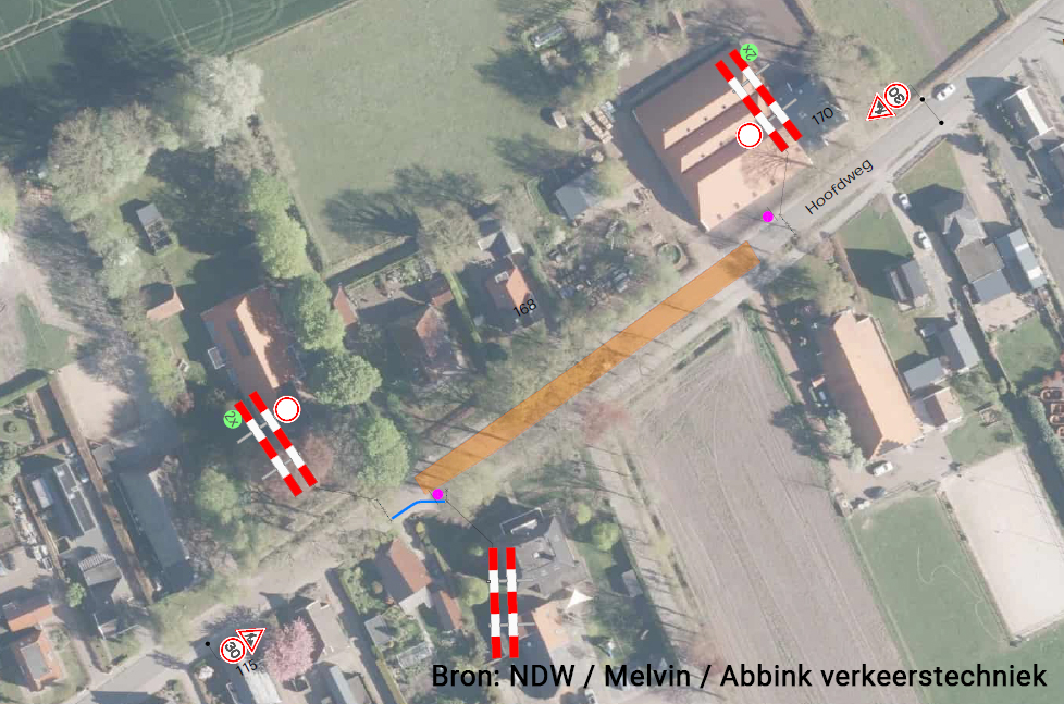 Wegwerkzaamheden oktober 2026 luchtfoto